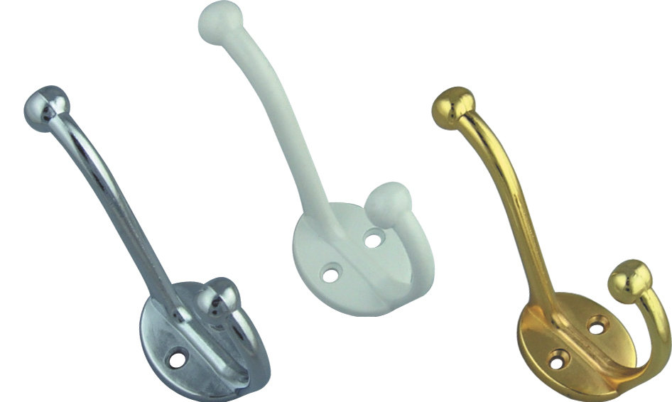 Robustline Hat & Coat Hook 302, CS-257 Premium Hardware for Door Cabinet Window Furniture and Interior Use
